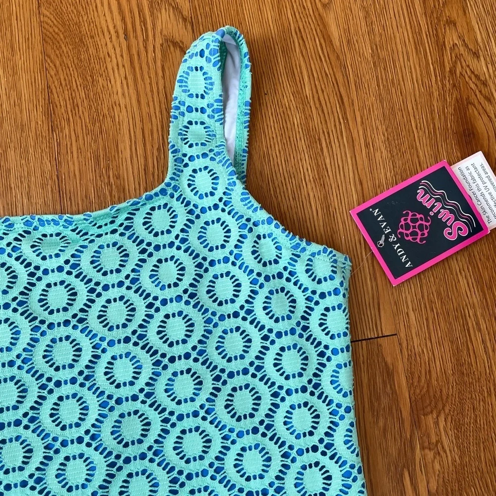 Andy & Evan Aqua Geometric Kids Swimwear